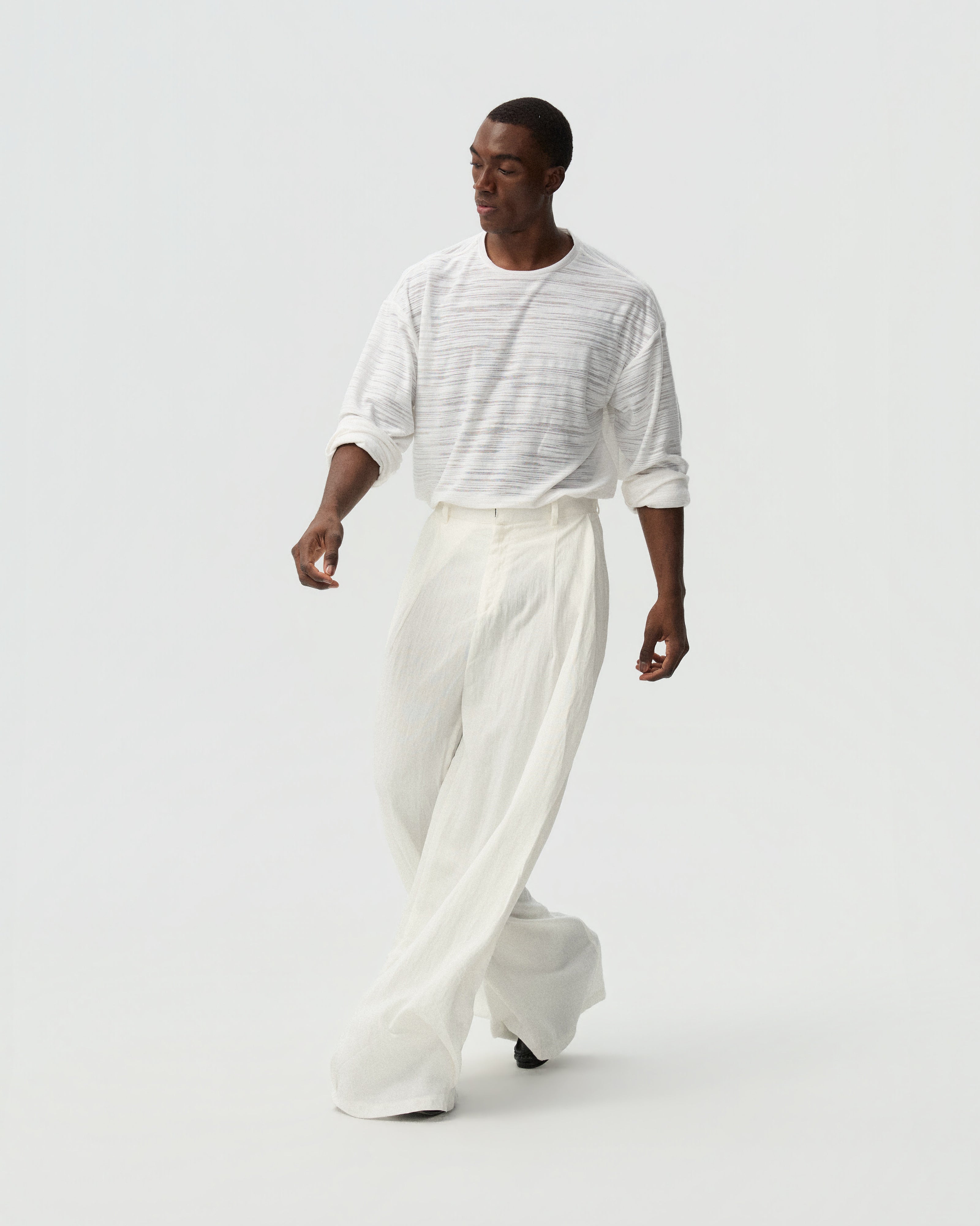 Draped Pleated Pants — YHONE