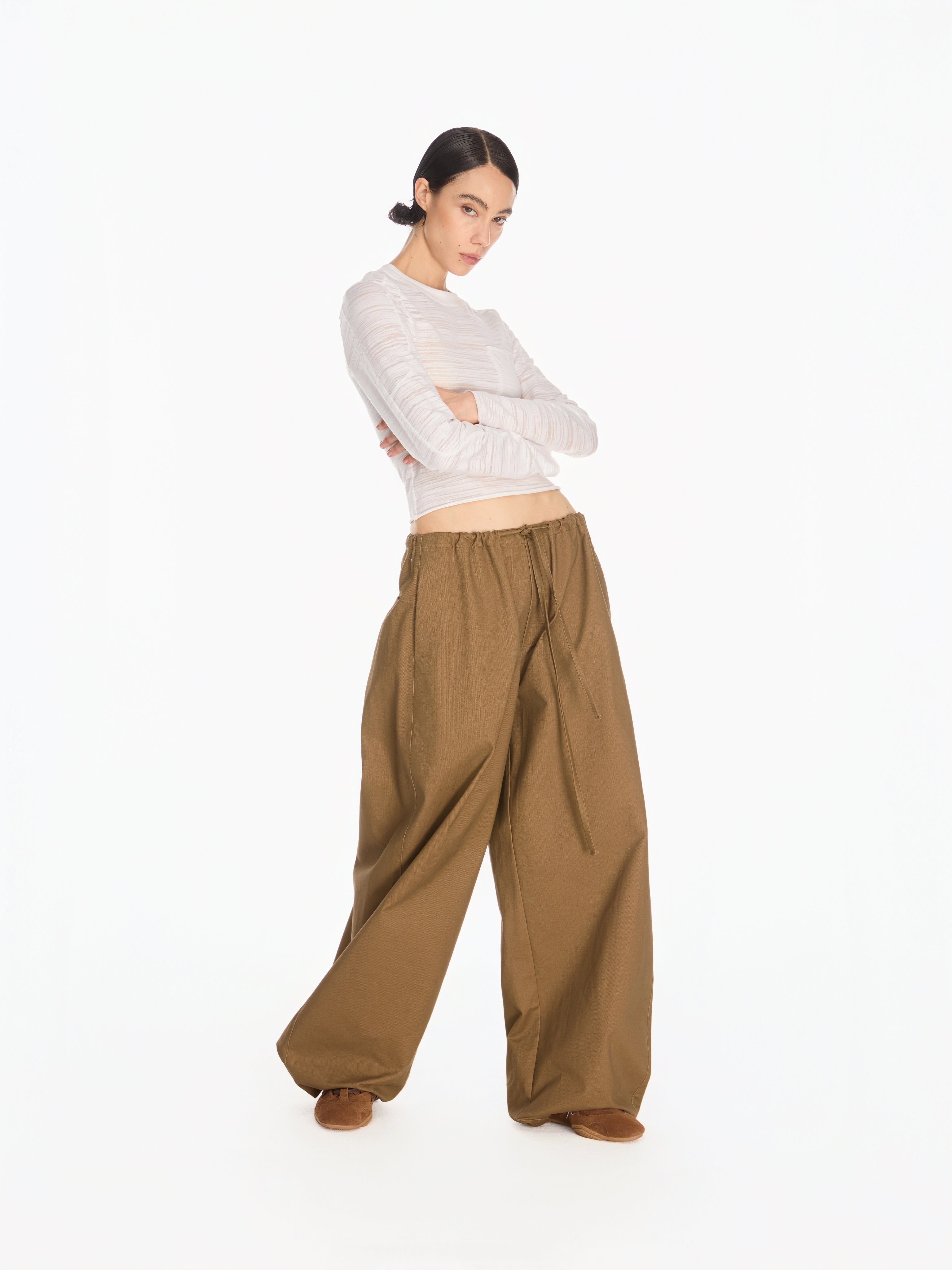 Wide Frame Cargo Pants- - YHONE