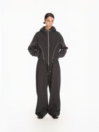 Sculpted Track Jacket- - YHONE