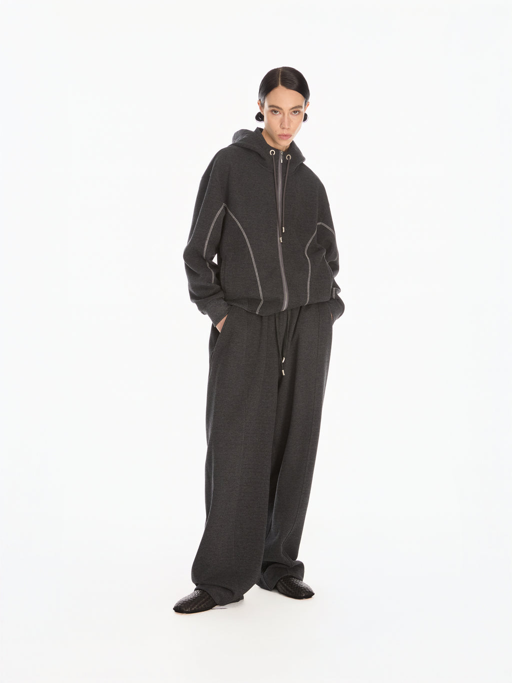 Sculpted Track Jacket- - YHONE