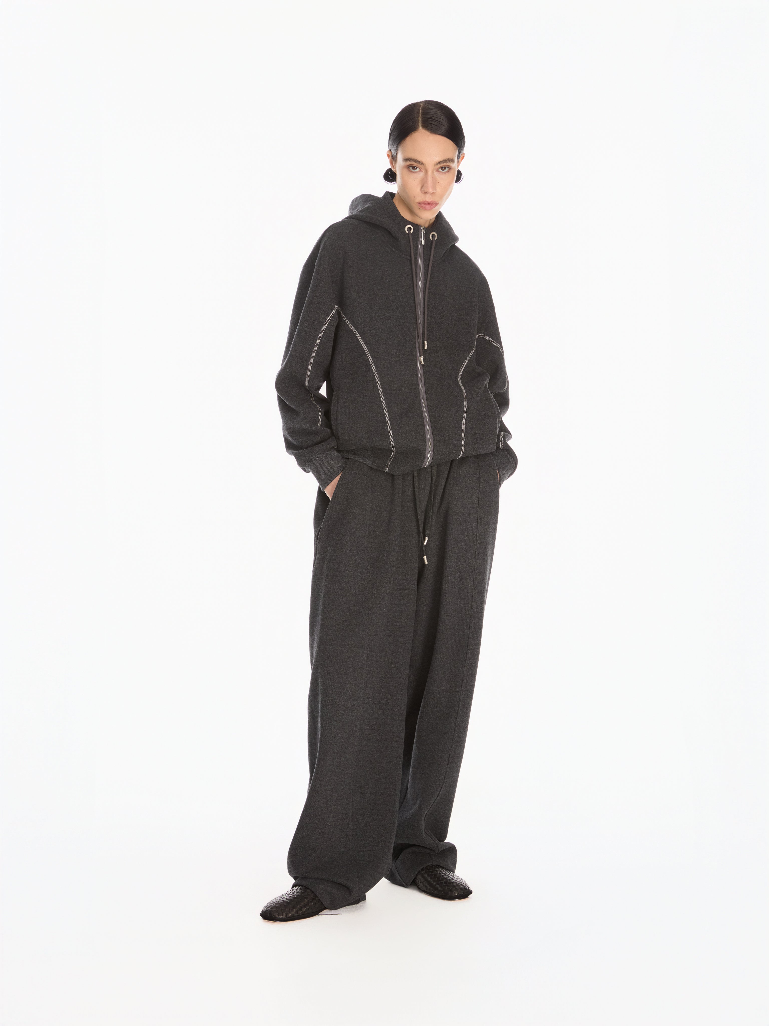 Sculpted Track Jacket- - YHONE