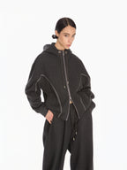 Sculpted Track Jacket- - YHONE