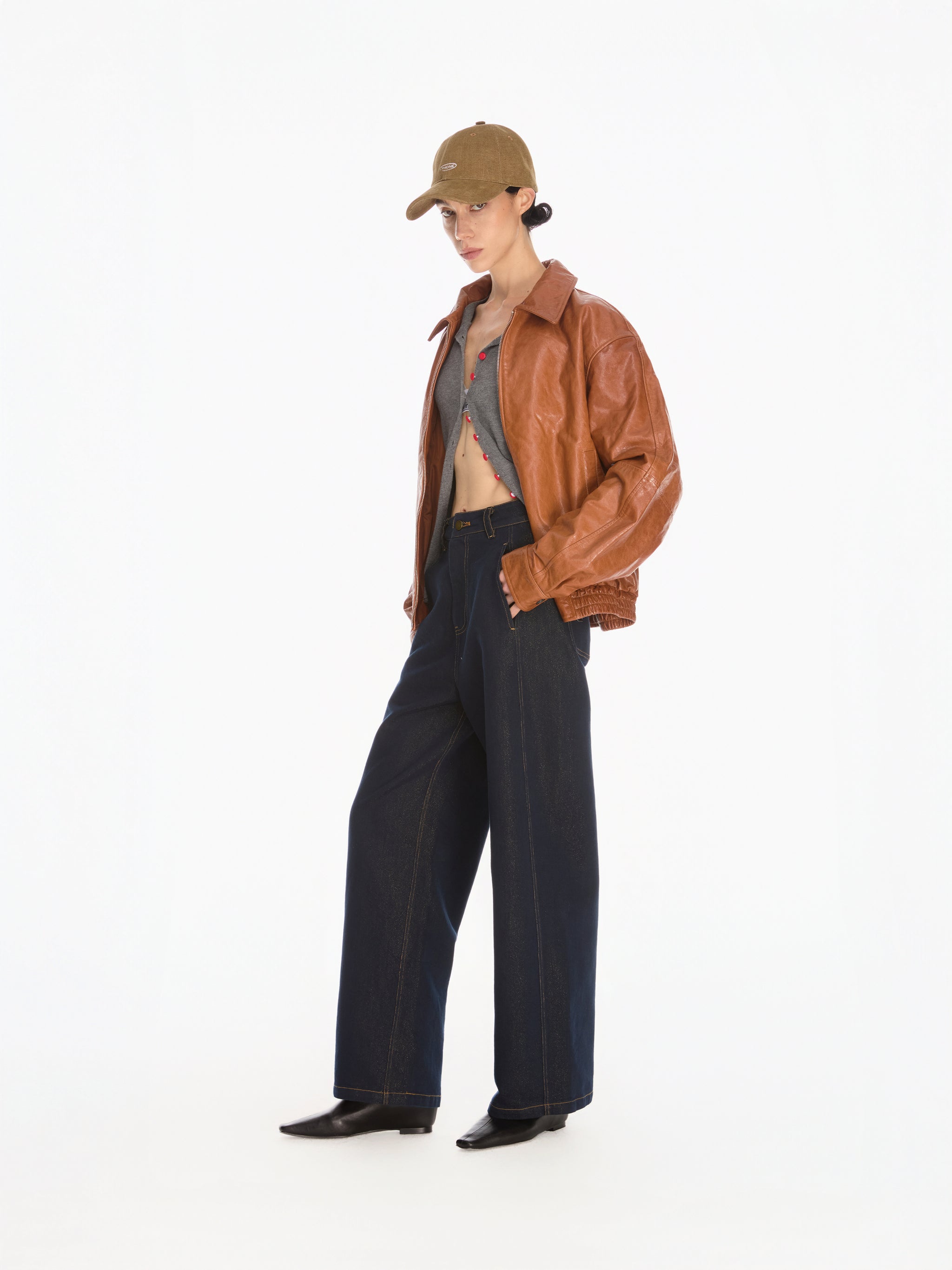 Bold Lambskin Jacket - YHONE