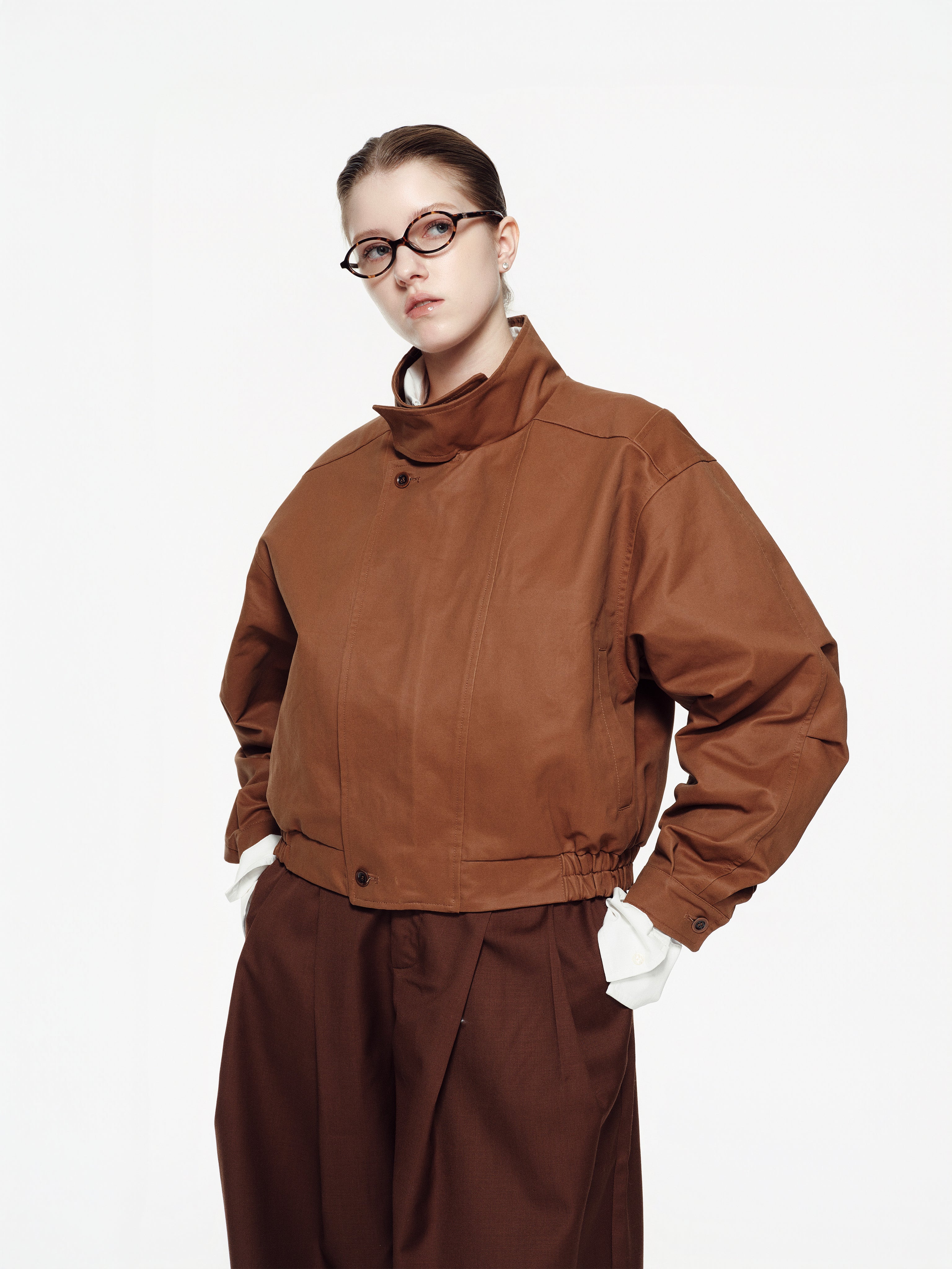 Coated Canvas Jacket Women