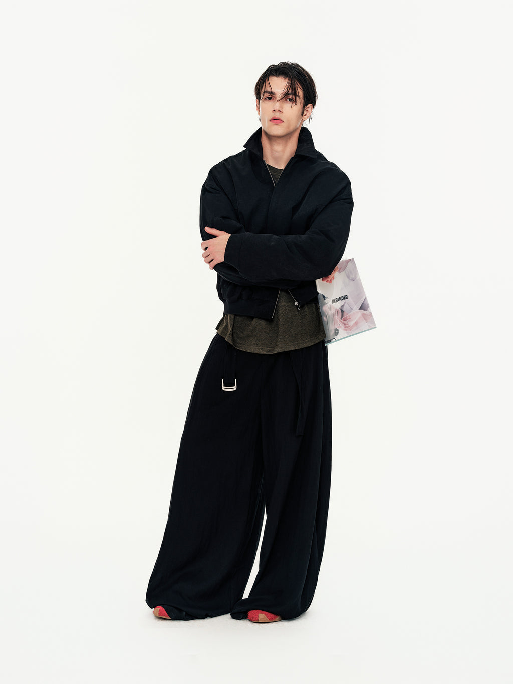 Draped Pleated Pants