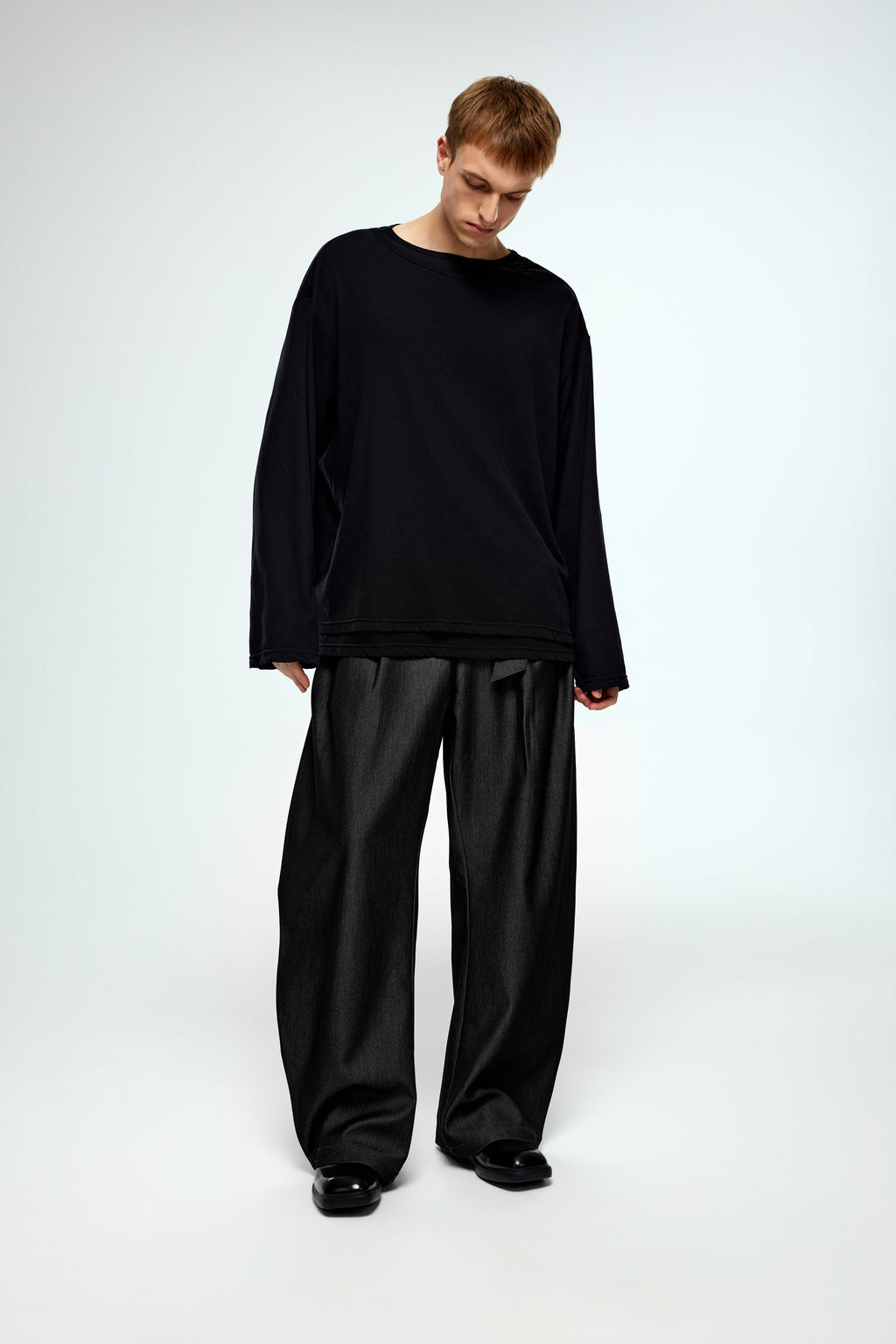 Double Layer Sleeve Top - YHONE