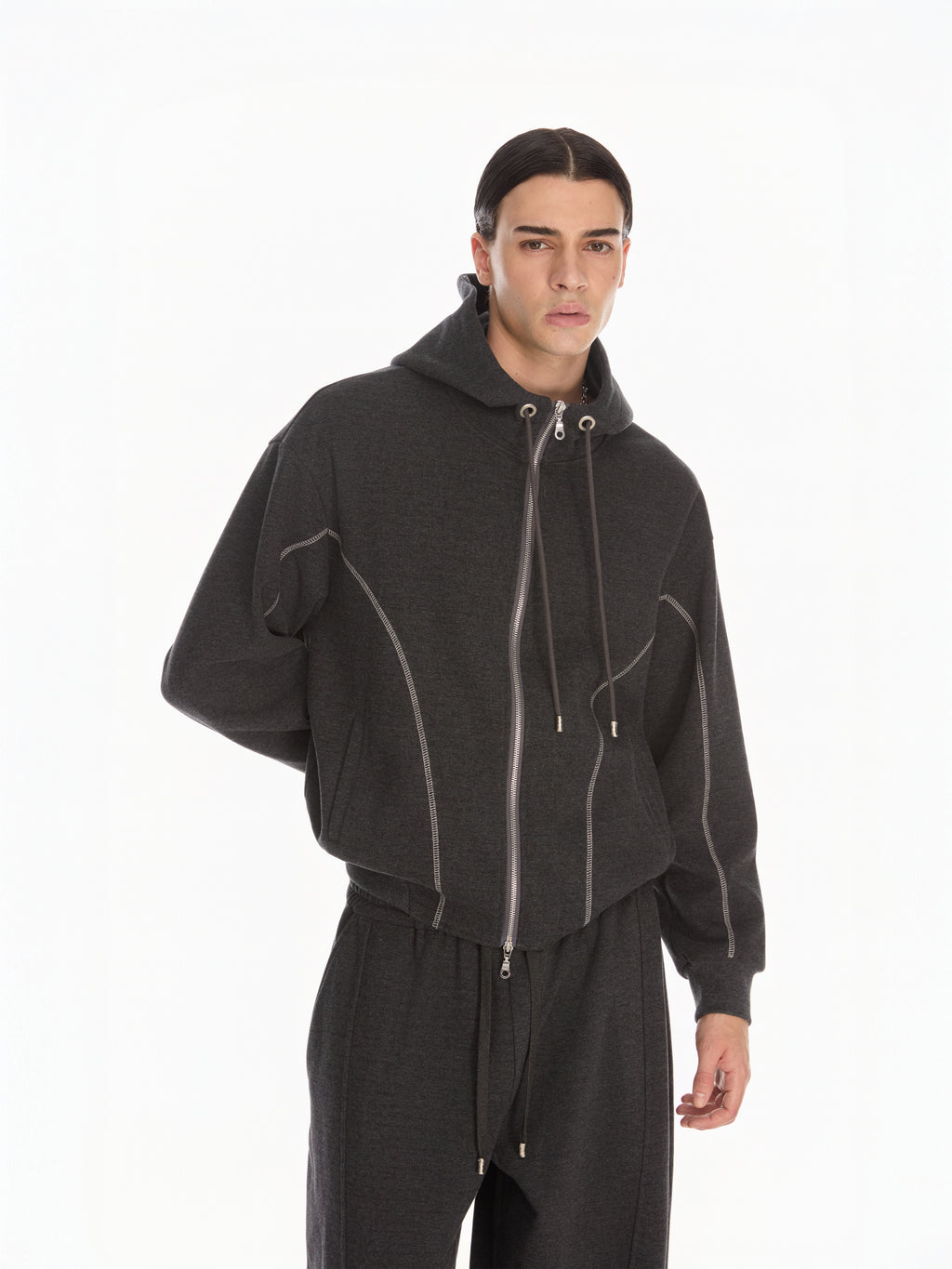 Sculpted Track Jacket - YHONE