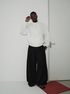 Draped Pleated Pants