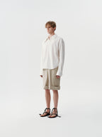 Structure Collar Shirt in Black