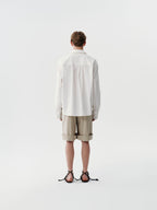 Structure Collar Shirt in White
