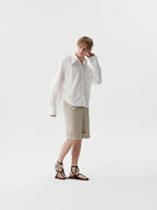 Structure Collar Shirt in Black