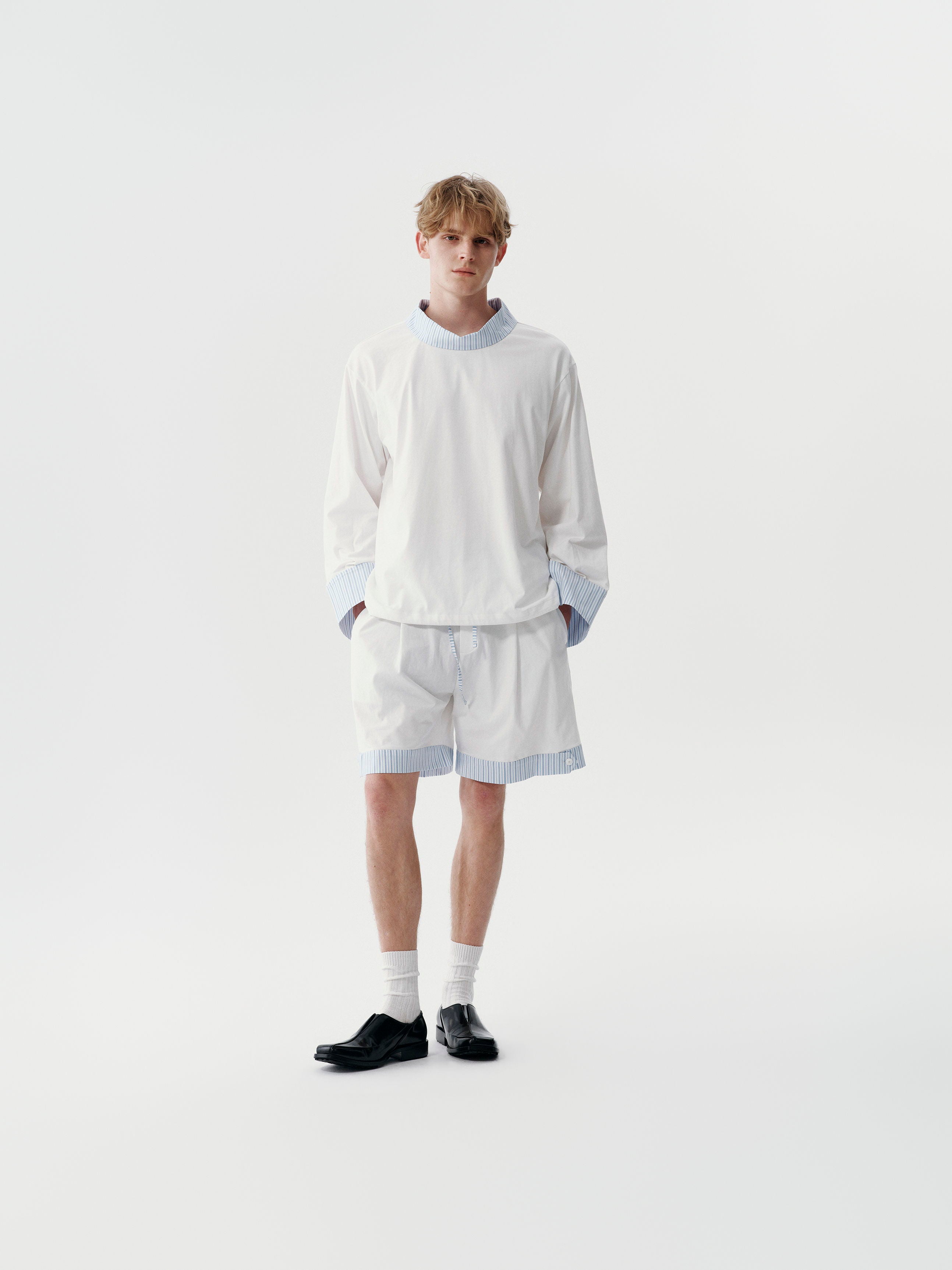 Rebuilt Shorts in White