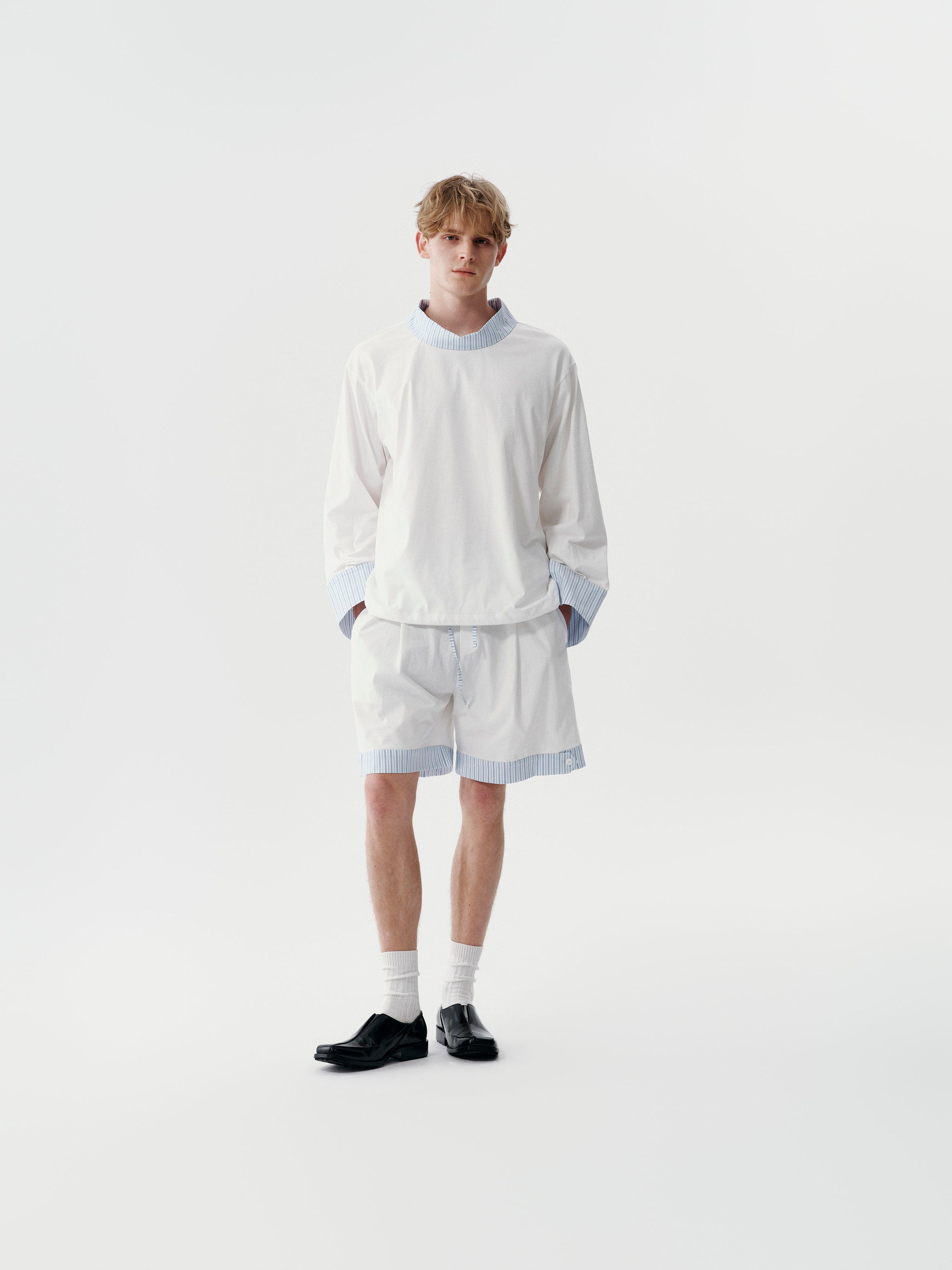 Rebuilt Shorts in White