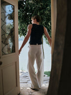 YHONE Arc Pants wide-leg trousers with side sail panels, image 05