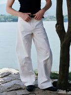 YHONE Arc Pants wide-leg trousers with side sail panels, image 06