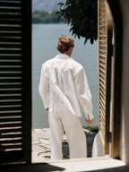 YHONE Fold Pocket Shirt oversized pima cotton shirt with flap pocket, image 02