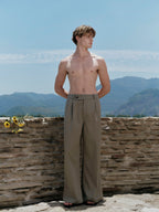 YHONE K'lass Trousers wide-leg trousers with front pleats, image 04