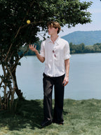 YHONE K'lass Trousers wide-leg trousers with front pleats, image 06