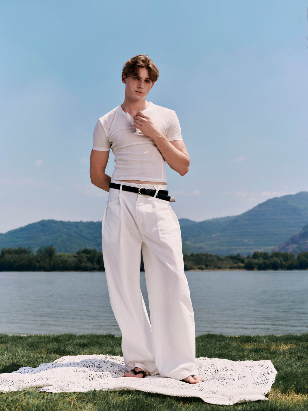 Bold Flow Pants - YHONE 26SS In Orbit - 260610YHONE10684
