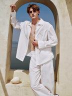 YHONE Fold Pocket Shirt oversized pima cotton shirt with flap pocket, image 08