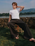 YHONE K'lass Trousers wide-leg trousers with front pleats, image 08