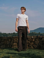 YHONE K'lass Trousers wide-leg trousers with front pleats, image 10