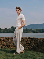 YHONE Essential Henley Top slim short-sleeve henley tee, image 14