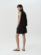 Open Collar Shirt Vest