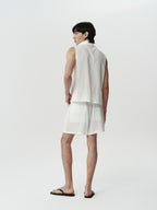 Open Collar Shirt Vest