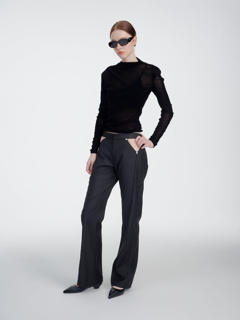 Retro Slit Pants - YHONE