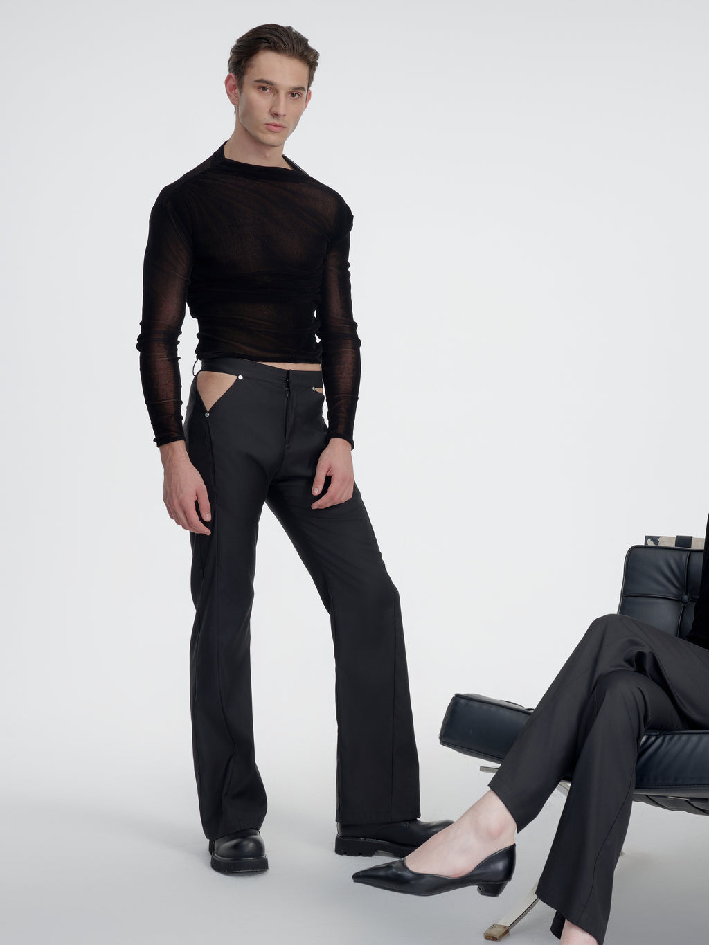 Retro Slit Pants - YHONE