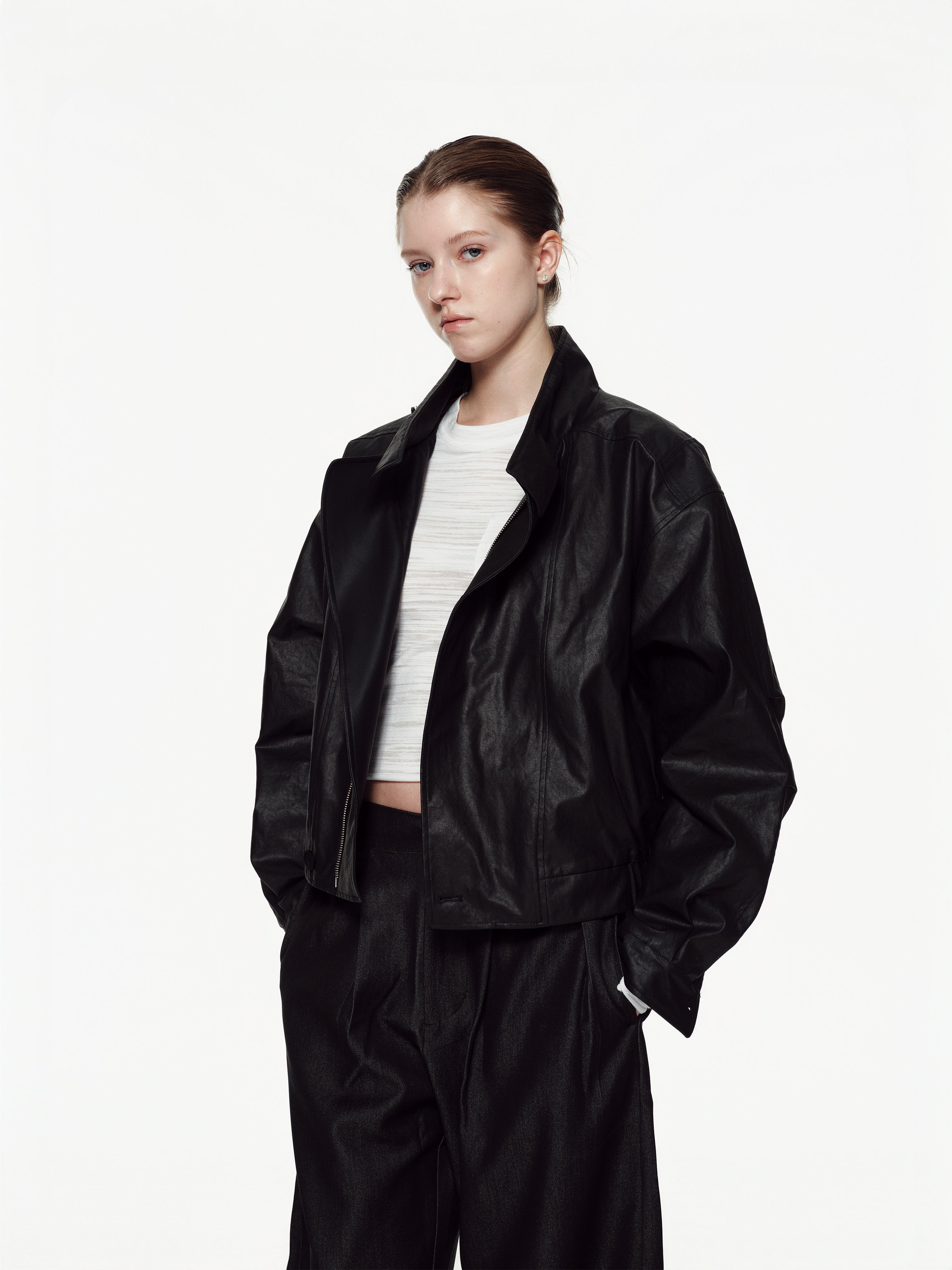 Coated Canvas Jacket Women