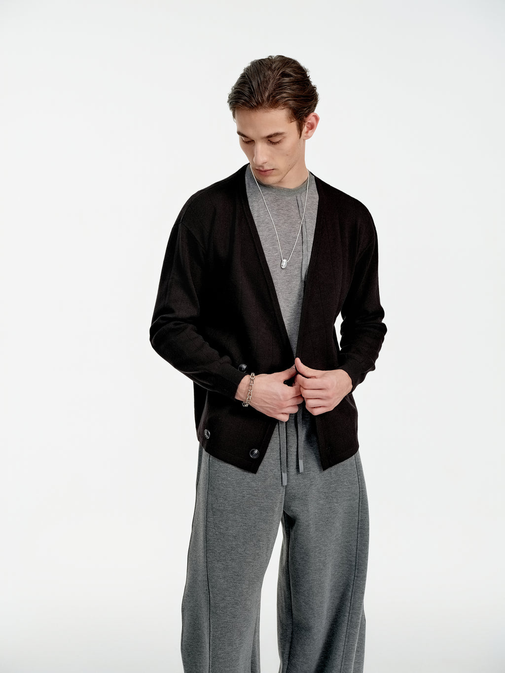 Linear Luxe Cardigan - YHONE