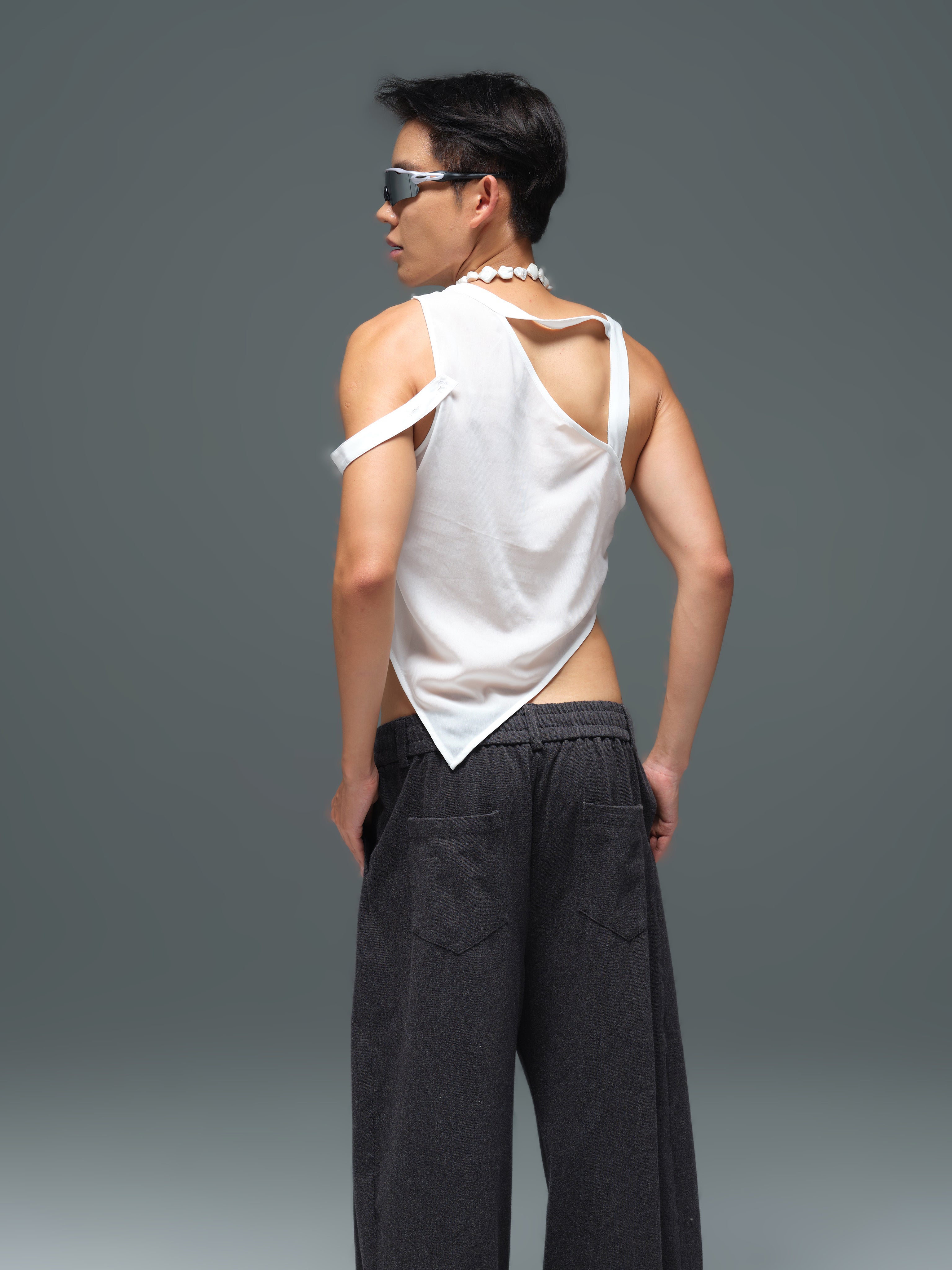 Asymmetrical Crop Top - YHONE