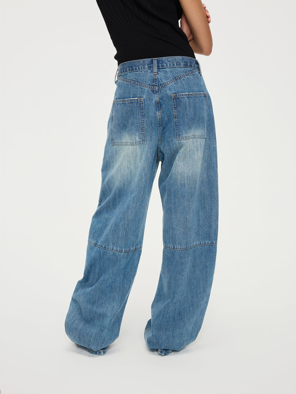 Twisted Denim Pants - YHONE