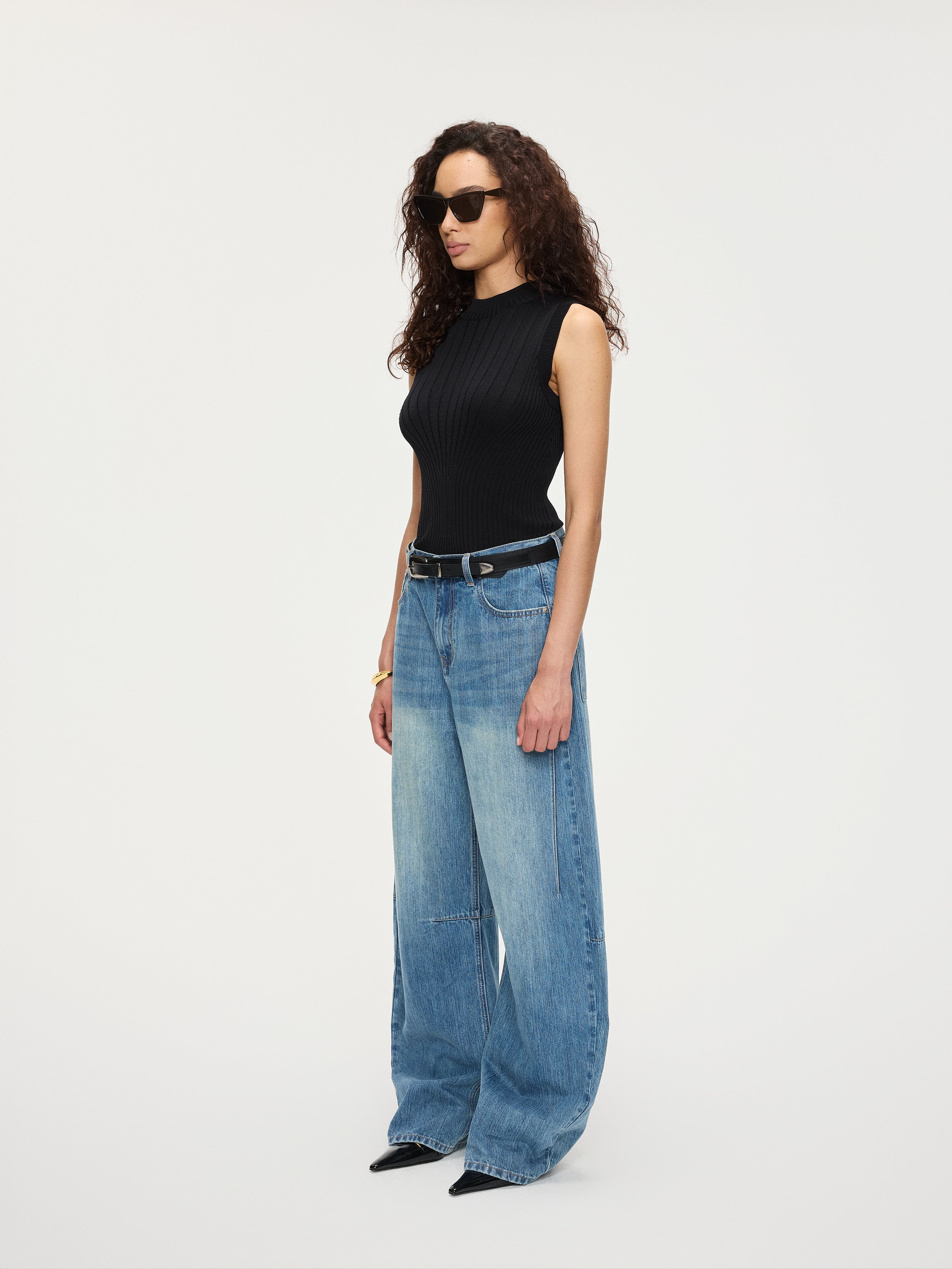 Twisted Denim Pants - YHONE