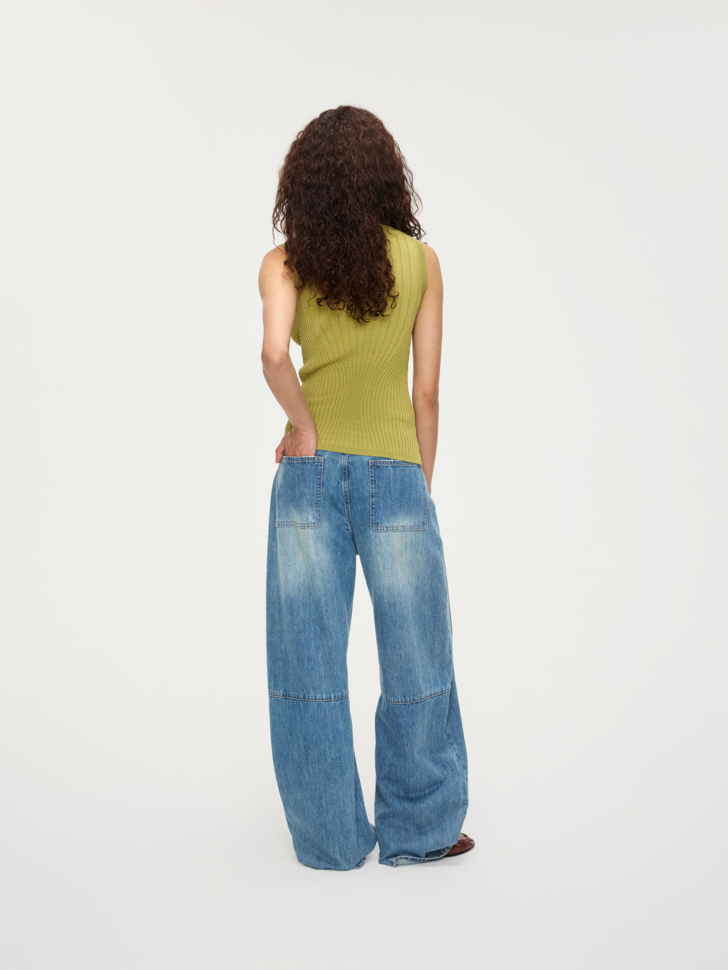 Twisted Denim Pants - YHONE