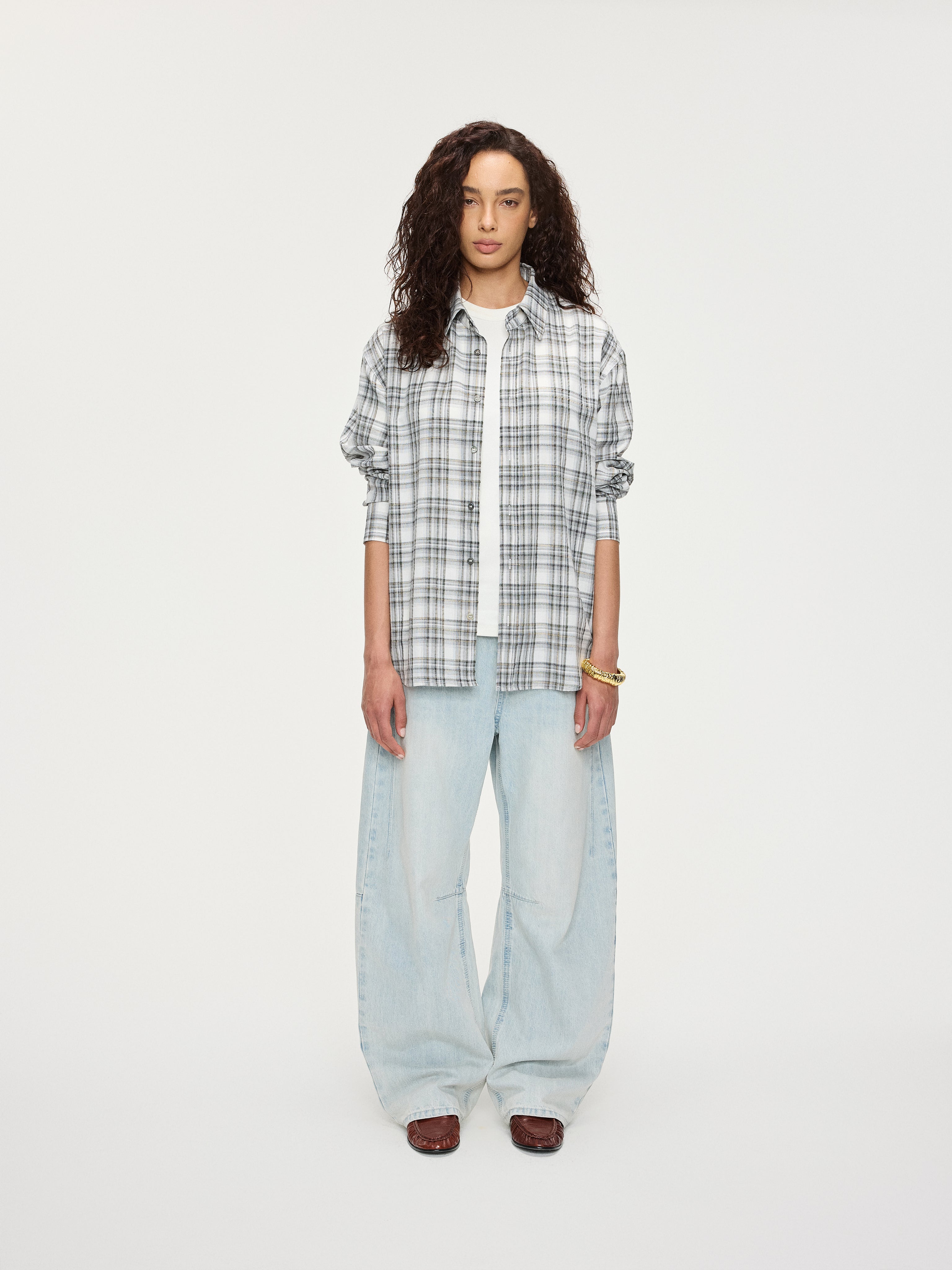 Light Twisted Denim Pants - YHONE