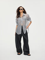 Black Bold Pants-Womens - YHONE