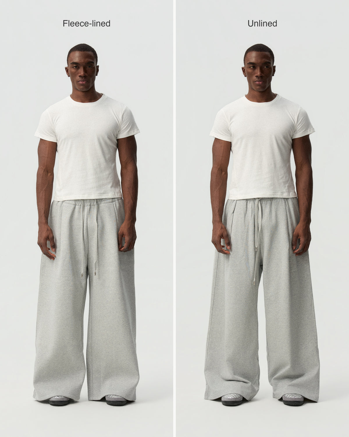 Kend Flex Pants — fleece-lined and unlined comparison; model: Heider