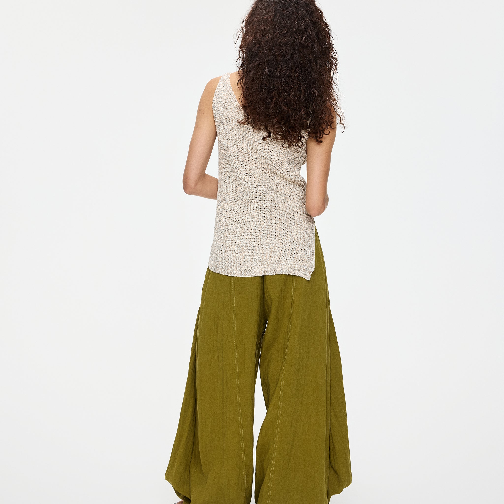 Draped Pleated Pants