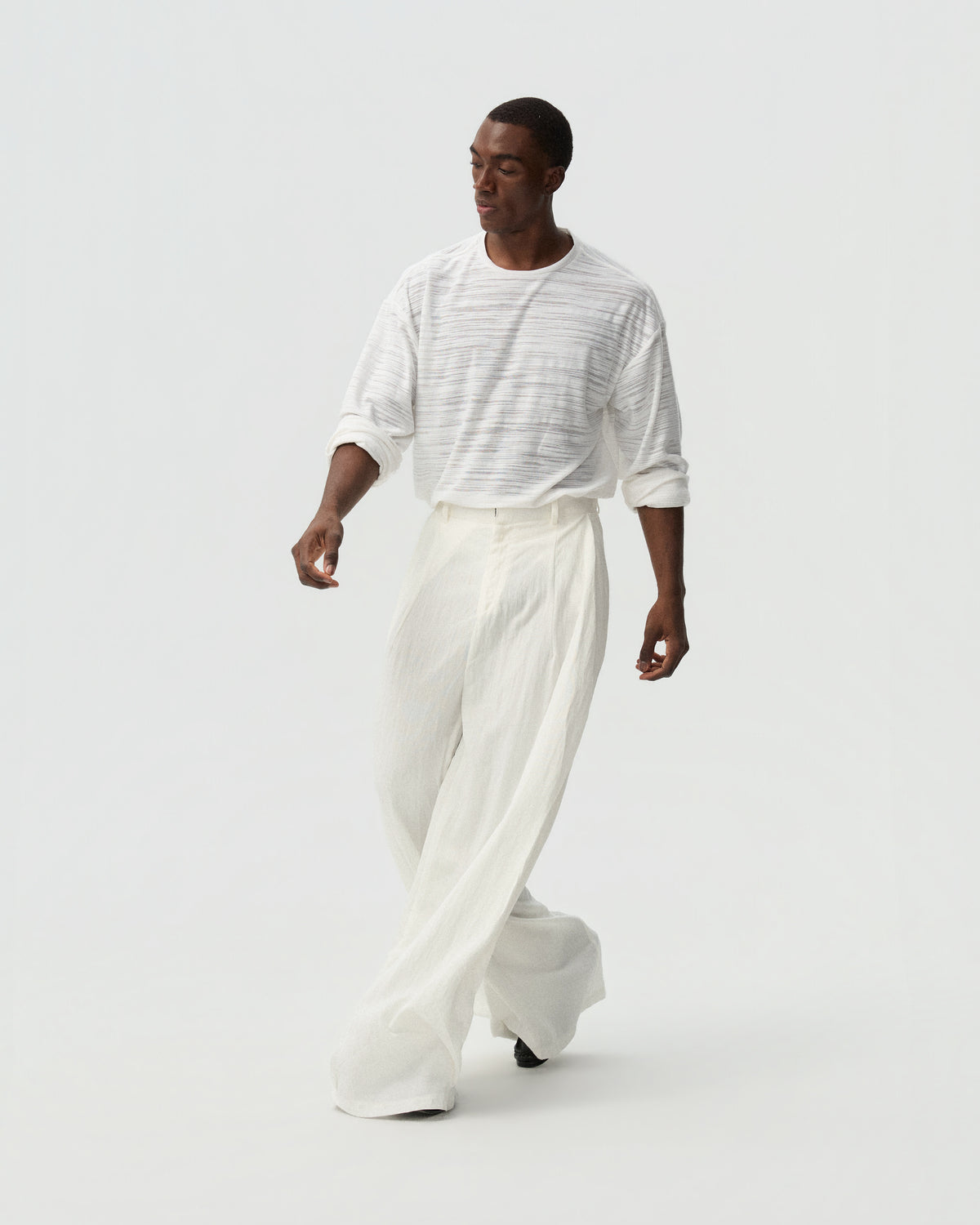 Draped Pleated Pants — product view