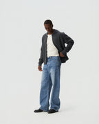 Twisted Denim Pants — styling view
