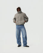 Twisted Denim Pants — styling view