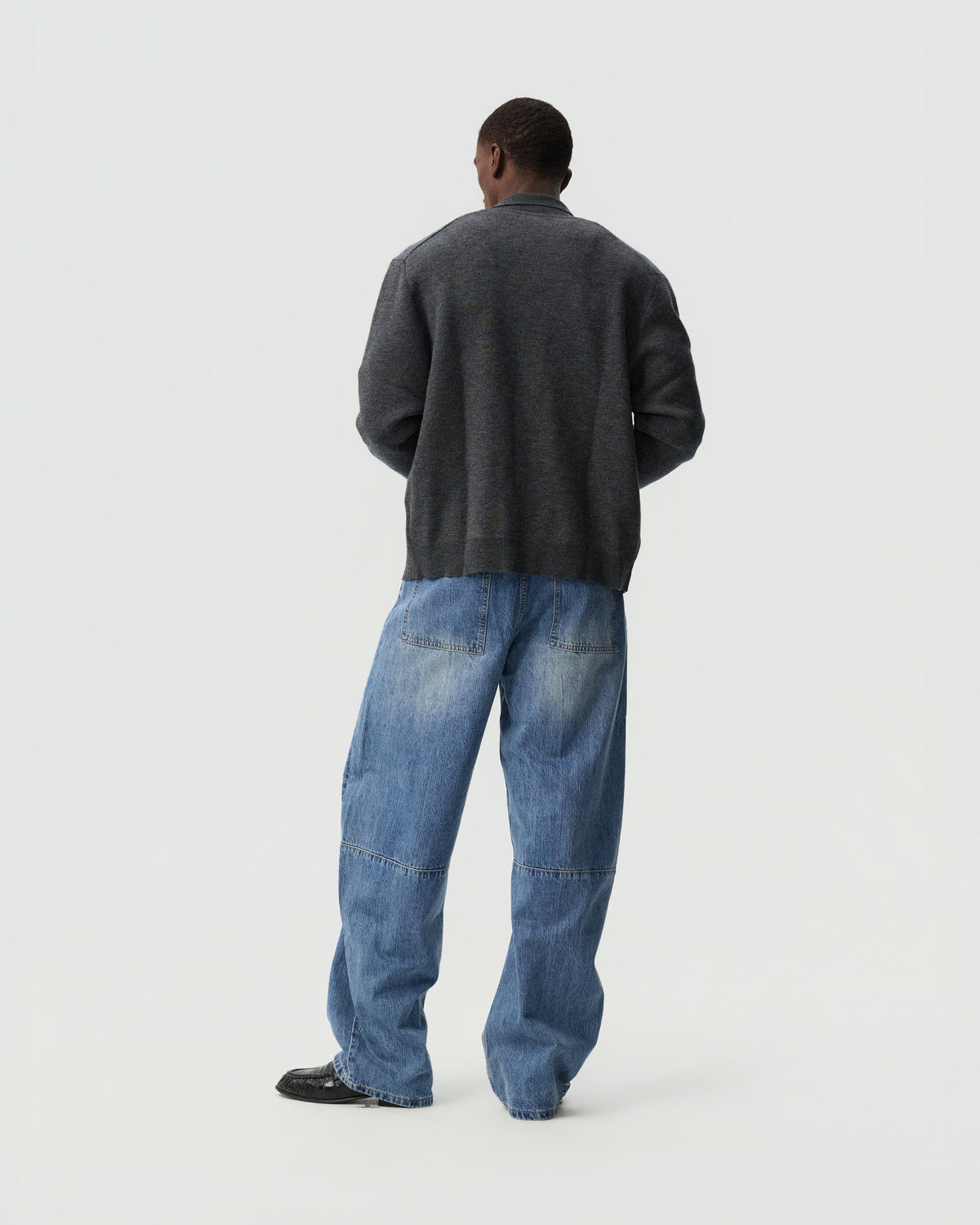 Twisted Denim Pants — product view