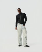 Light Twisted Denim Pants — styling view