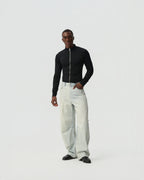 Light Twisted Denim Pants — styling view