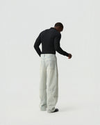 Light Twisted Denim Pants — styling view