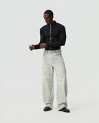 Light Twisted Denim Pants — product view; model: Heider