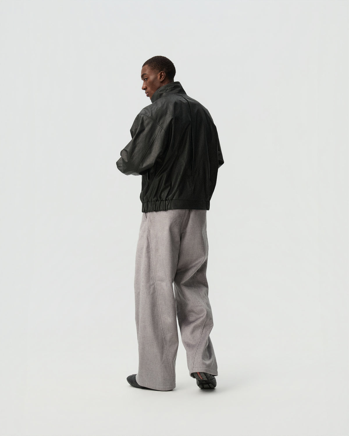 Wide Corduroy Pants — styling view